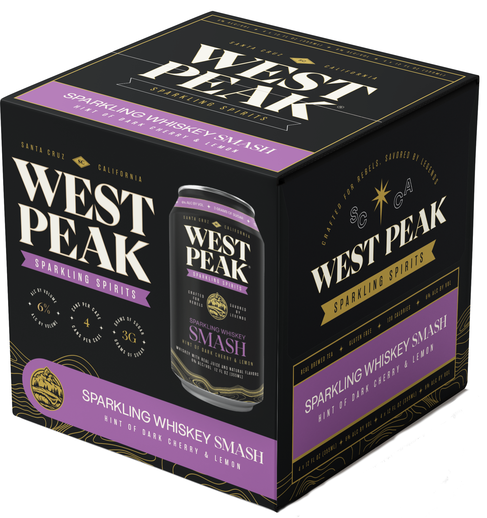 Sparkling Whiskey Smash